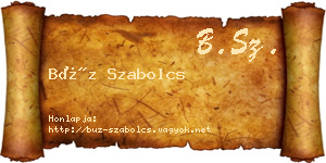 Búz Szabolcs névjegykártya